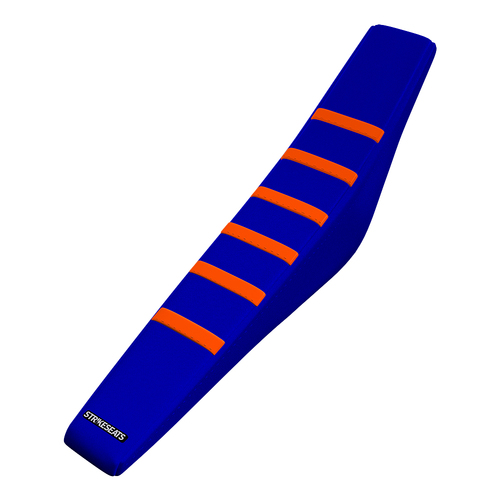 KTM 85SX 2025 ORANGE/BLUE/BLUE Gripper Ribbed Seat Cover